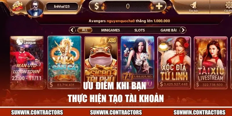 Ưu điểm khi bạn thực hiện tạo tài khoản